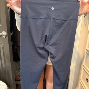 Lululemon navy blue leggings. Size 8